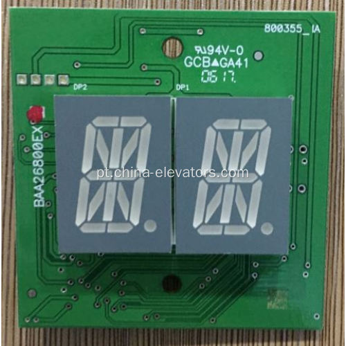 PCB indicador de posição BAA26800EX para elevadores OTIS